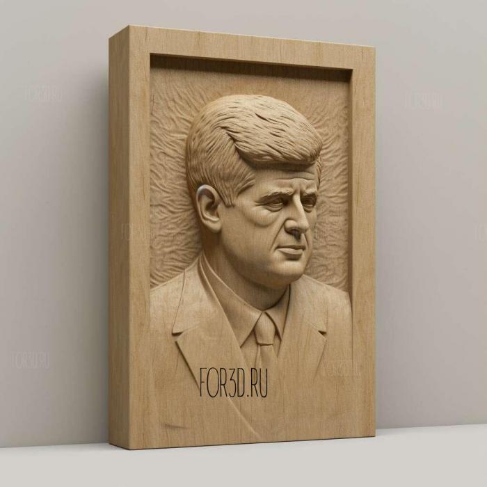 john kennedy 1 stl model for CNC